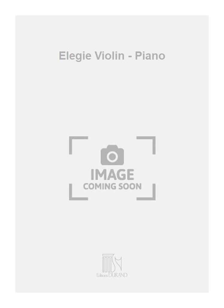 Elegie Violin - Piano